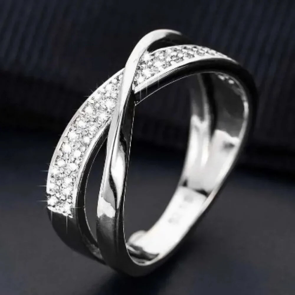 😍New with Tag (NWT) Trendy Dazzling 💎CZ Stone Ring for Women, F037 - Picture 5 of 8